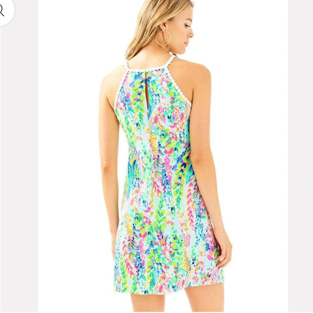 Lilly Pulitzer Catch The Wave Pearl Soft Shift Dress - Size 6 - Picture 2 of 7